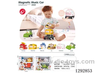 Magnetic Inertia Music Cars (2 mixed)