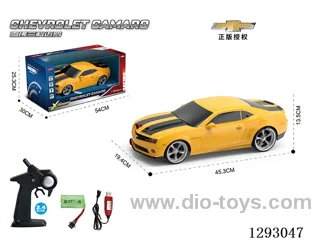 1:10 2.4G Chevrolet Camaro (Officially Licensed) Yellow with Light included battery