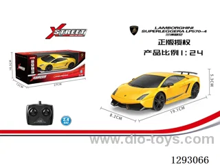 1:24 2.4G Lamborghini Supercar LP570-4 (Officially Licensed) with light not included battery