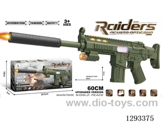 Upgraded B/O Gun with Silencer W L/M (Army Green)