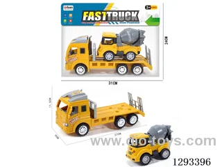 Inertia Tractor + Free Wheel Mixer Truck