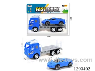 Inertia Police Car Tractor + Inertia Sports Car