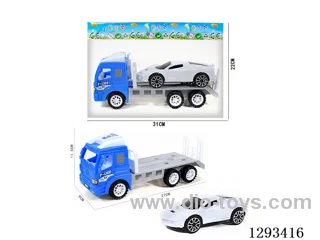 Inertial Police Car Tractor + Inertial Sports Car