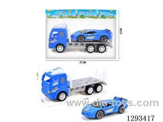 Inertial Police Car Tractor + Inertial Sports Car