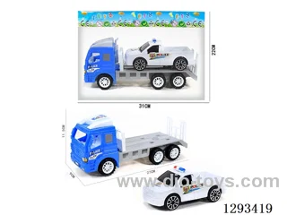 Inertial Police Car Tractor + Inertial Police Car