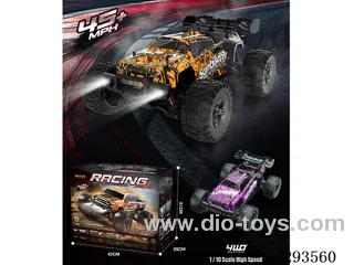1:10 Full-Scale Brushless High-Speed Car – Purple/Yellow