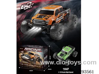 1:10 Full-Scale Brushless High-Speed Car – Green/Orange