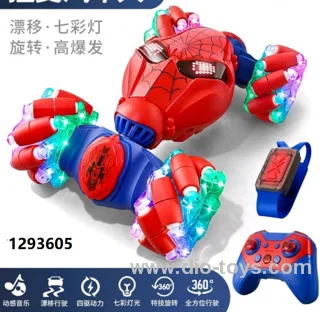 RC spideman stunt twist car in color box