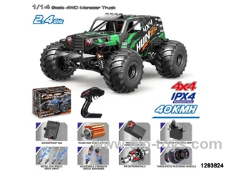 1:14 High Speed Desert Truck green color(40km/h) in color box