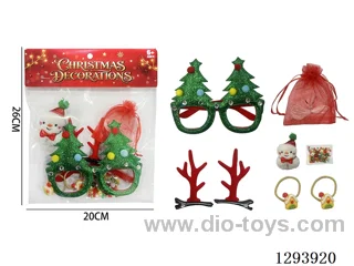 Christmas Accessory Set Hair Ties - Assorted