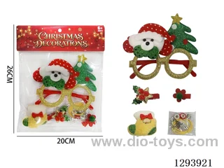 Christmas Accessories Set Hair Clips - Assorted