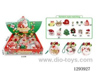 Clear Crystal Ball DIY Christmas Jewelry Set, Assorted, 9PCS
