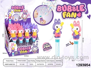 fan bubble toys in display box(12pcs/ displaybox)