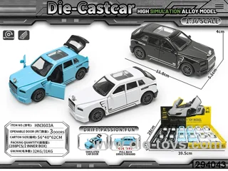 1:36 metal car in display box(3color)