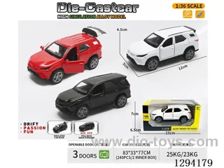 1:36 pull back alloy car 3 colors