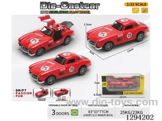 1:36 pull back alloy car