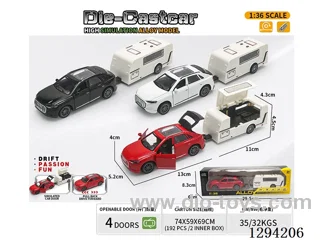 1:36 pull back alloy car 3 colors
