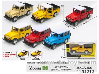1:36 pull back alloy car