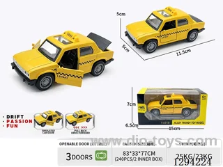 1:36 pull back alloy car