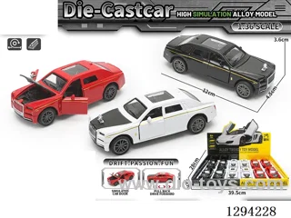 1:36 pull back alloy car 3 colors 12PCS