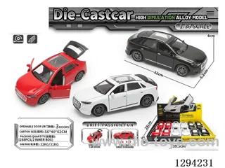 1:36 pull back alloy car 3 colors 12PCS