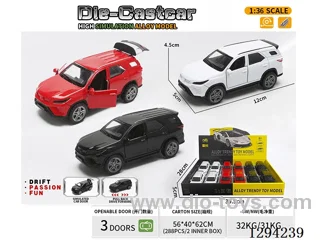 1:36 pull back alloy car 3 colors 12PCS