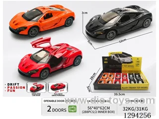 1:36 pull back alloy car 3 colors 12PCS