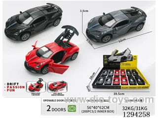 1:36 pull back alloy car 3 colors 12PCS