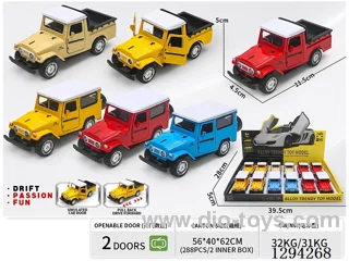 1:36 pull back alloy car 2 styles 12PCS