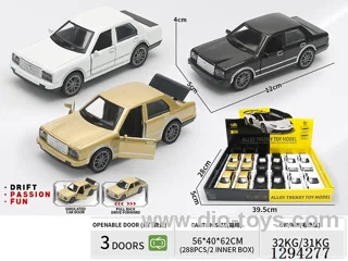 1:36 pull back alloy car 3 colors 12PCS