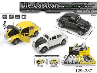 1:36 pull back alloy car 3 colors 12PCS W L/M