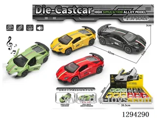 1:36 pull back alloy car 4 colors 12PCS W L/M