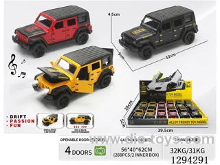 1:36 pull back alloy car 3 colors 12PCS W L/M