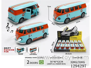 1:36 pull back alloy car 12PCS W L/M