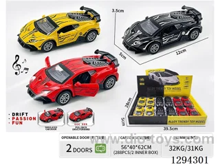 1:36 pull back alloy car 3 colors 12PCS W L/M