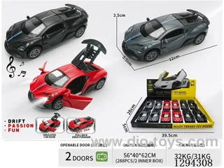 1:36 pull back alloy car 3 colors 12PCS W L/M