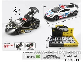 1:36 pull back alloy car 2 colors 12PCS W L/M