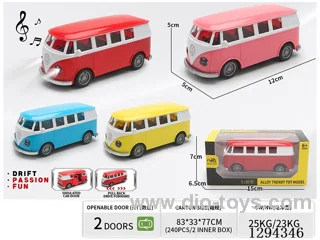 1:36 pull back alloy car 4 colors W L/M