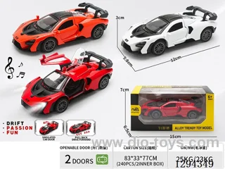 1:36 pull back alloy car 3 colors W L/M