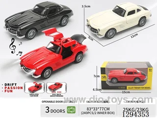 1:36 pull back alloy car 3 colors W L/M