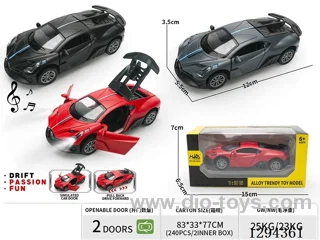 1:36 pull back alloy car 3 colors W L/M