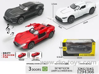 1:36 pull back alloy car 3 colors W L/M