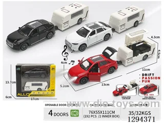 1:36 pull back alloy car 3 colors W L/M