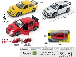1:36 pull back alloy car 3 colors W L/M