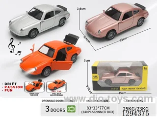 1:36 pull back alloy car 3 colors W L/M