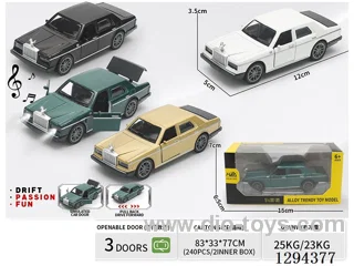 1:36 pull back alloy car W L/M  4 colors
