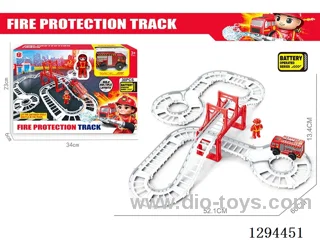Electric Fire?fighting Track Toy in window box