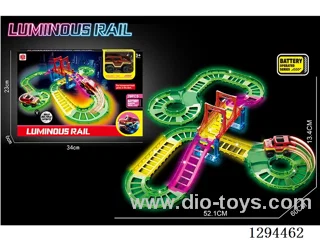 Electric Glow?in?the?Dark Track Toy in window box