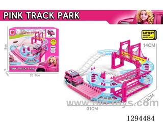Electric Pink Track Toy in color box