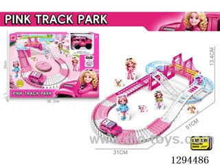 Electric Pink Track Toy in window box